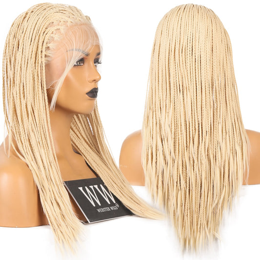 Micro Braided Blonde Hair Lace Front Wig
