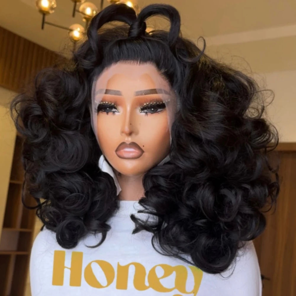 Vietnamese Super Double Drawn Human Hair Wig Loose Body Wave Full Thick Wig