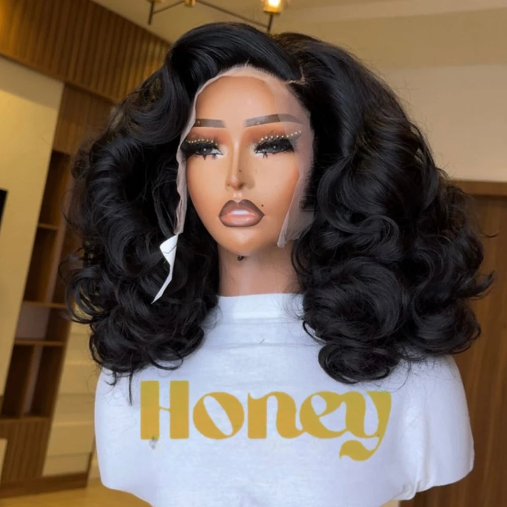 Vietnamese Super Double Drawn Human Hair Wig Loose Body Wave Full Thick Wig