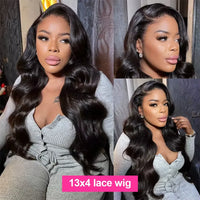 Thumbnail for 300 Density 30 36 Inch Body Wave Lace Frontal Human Hair Wigs 13x6 13x4 Remy Transparent 5x5 Glueless Wig Lace Front Wig