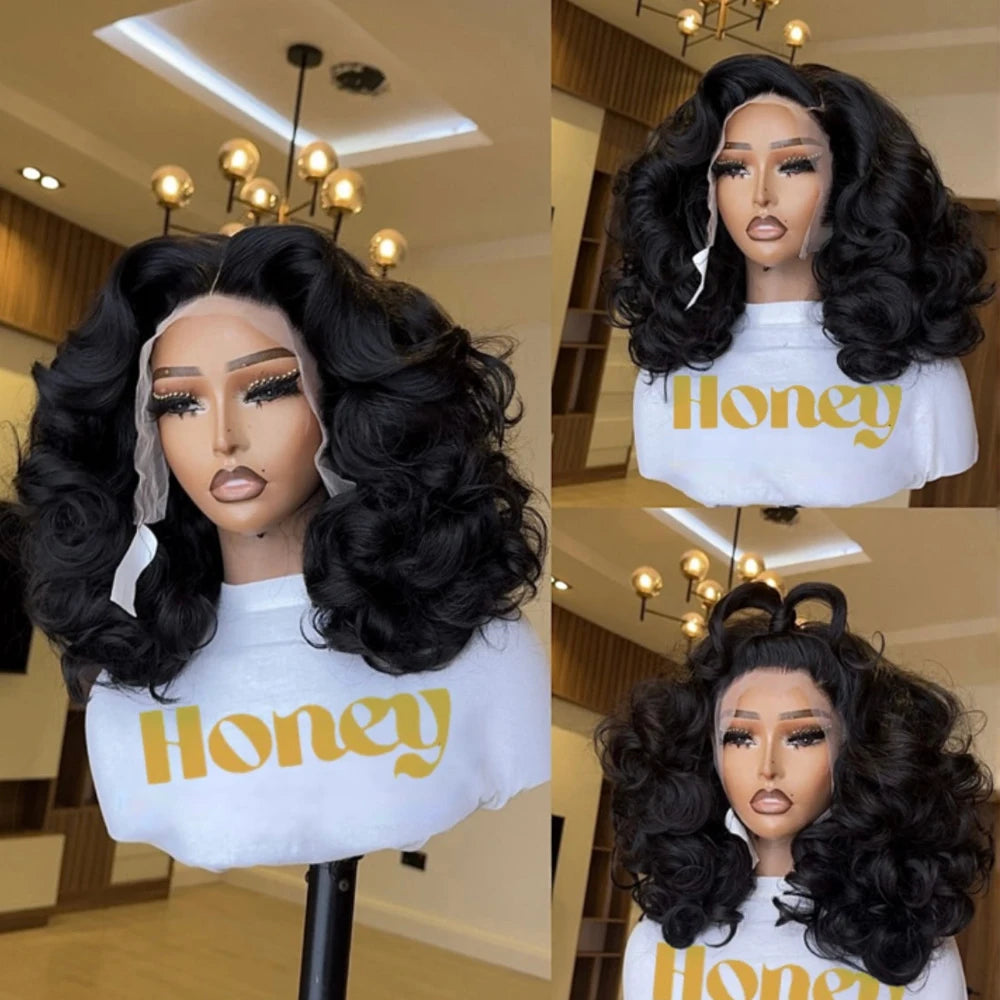 Vietnamese Super Double Drawn Human Hair Wig Loose Body Wave Full Thick Wig
