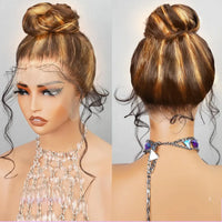 Thumbnail for Invisible Strap 360 Full Hd Lace Glueless Wig Highlight Body Wave 360 Lace Frontal Wig