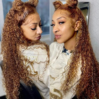 Thumbnail for Highlight Invisi-Strap HD 360 Lace Front Wig 250 Density Highlight Wig Human Hair Deep Curly Preplucked