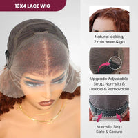 Thumbnail for 13x4 Short Bob Wigs 100% Human Hair Chocolate Brown Deep Wave Human Hair Wig #4 Brown Curly Frontal Wigs