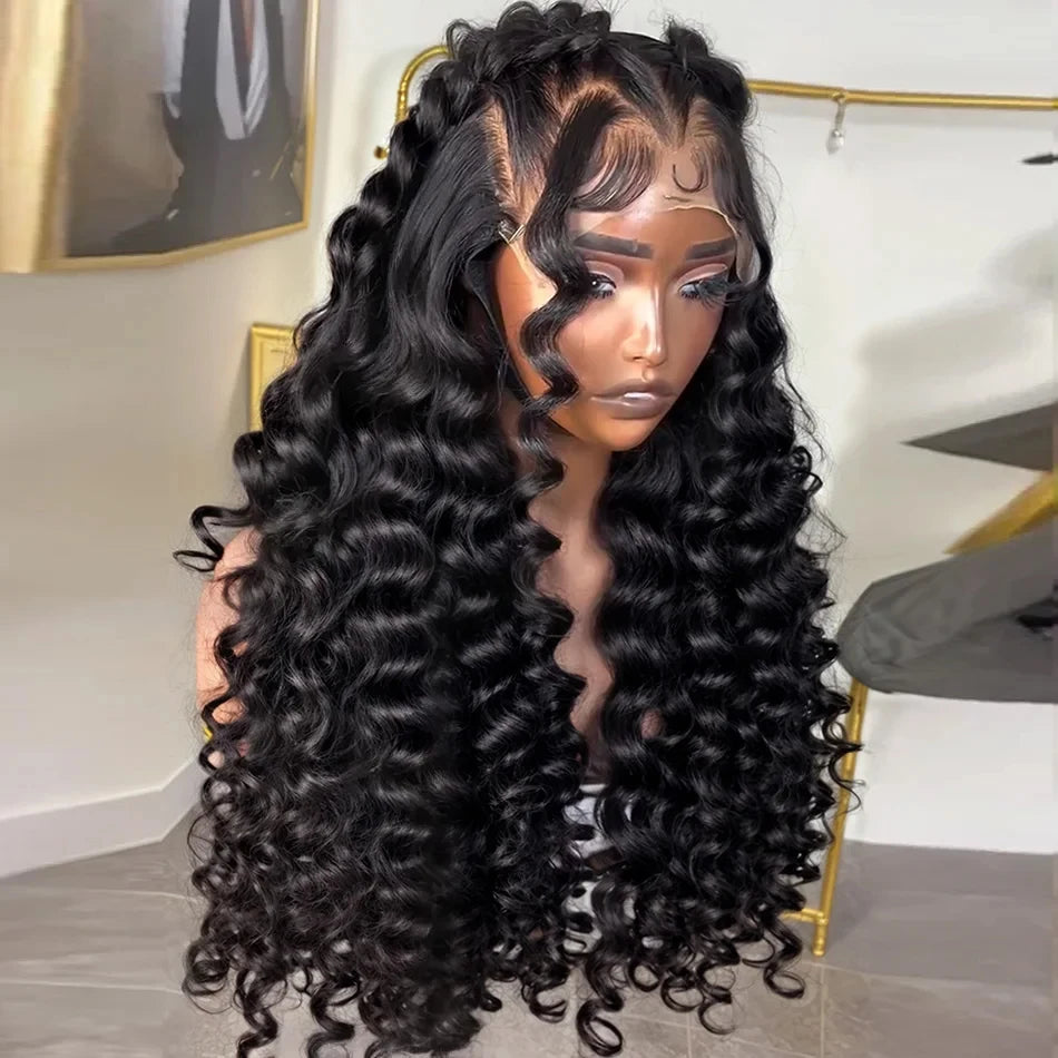 Hd Lace Frontal Wig Loose Deep Wave Human Hair Wigs Pre Plucked Body Wave Wigs Human Hair 1