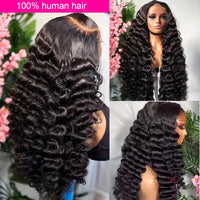 Thumbnail for Hd Lace Frontal Wig Loose Deep Wave Human Hair Wigs Pre Plucked Body Wave Wigs Human Hair 1