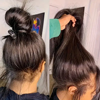 Thumbnail for 250 Density Real HD 360 Full Lace Invisible Strap Snug Fit Wig Glueless Straight Frontal Wig 30 Inch Human Hair