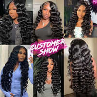 Thumbnail for Hd Lace Frontal Wig Loose Deep Wave Human Hair Wigs Pre Plucked Body Wave Wigs Human Hair 1