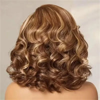 Thumbnail for Highlight Body Wave Bob Wig Human Hair 13X4 Lace Front Human Hair Wigs Honey Blonde HD Transparent Lace Frontal Wig