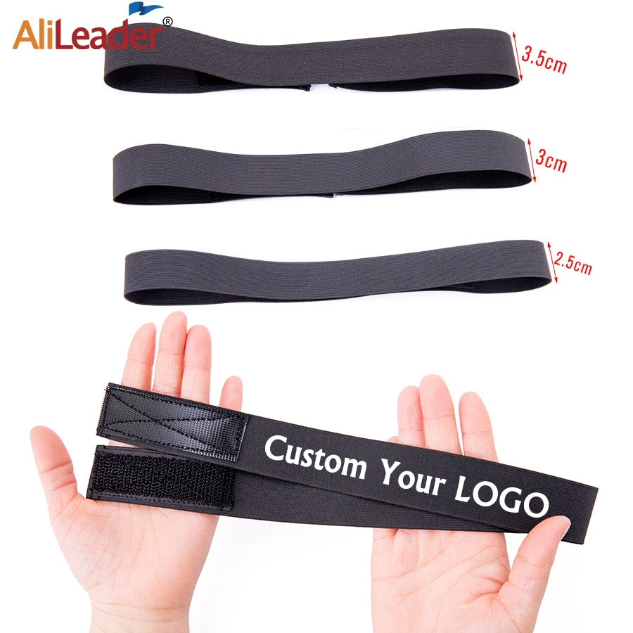 1Pc Hair Elastic Band For Wigs With Magic Tape Headband Edge