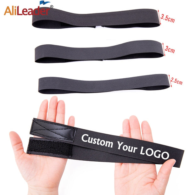 1Pc Hair Elastic Band For Wigs With Magic Tape Headband Edge