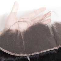 Thumbnail for Yaki Straight Lace Closure Brazilian Human Hair Ear to Ear Lace Closure