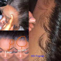 Thumbnail for Body Wave Frontal 13x6 HD Transparent Lace Frontal  Human Hair Remy Brazilian