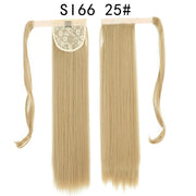 Wrap Around Ponytail Hair Extensions 20Inch Long Curly Wave Synthetic Ponytail Natural H