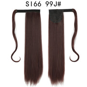 Wrap Around Ponytail Hair Extensions 20Inch Long Curly Wave Synthetic Ponytail Natural H