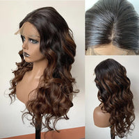 Thumbnail for Silk Base Human Hair Wigs Ombre Wig