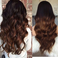 Thumbnail for Silk Base Human Hair Wigs Ombre Wig
