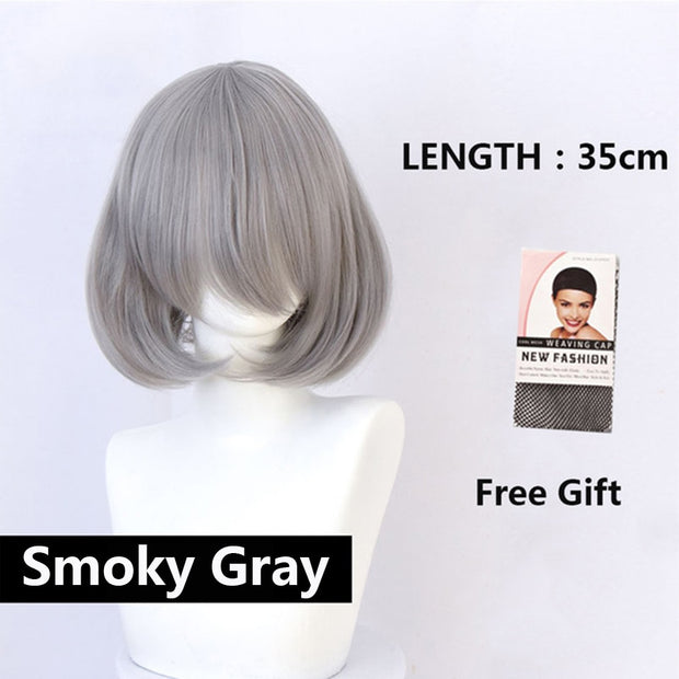 White Wig Female Short Bob