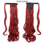 Wrap Around Ponytail Hair Extensions 20Inch Long Curly Wave Synthetic Ponytail Natural H