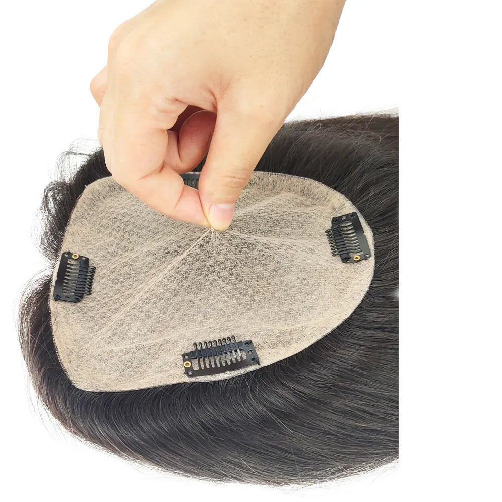 6X6inch Topper 4/27 Balayage Remy Human Hair Women Toupee