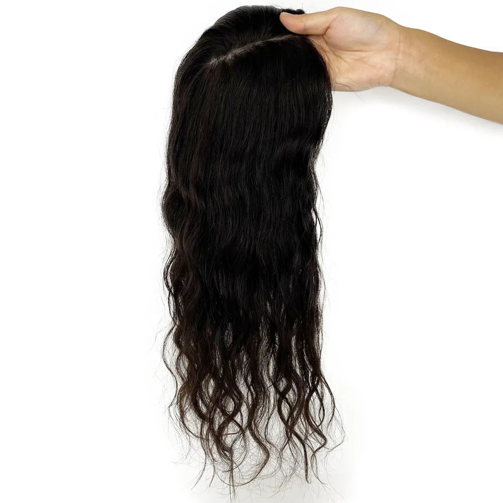 22inch Wavy Human Hair Topper