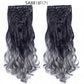 16 Clips In Hair Extensions Natural Wave 7 Pcs/Set 22 Inch Synthetic