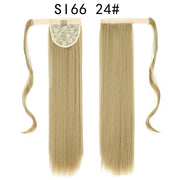 Wrap Around Ponytail Hair Extensions 20Inch Long Curly Wave Synthetic Ponytail Natural H