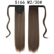 Wrap Around Ponytail Hair Extensions 20Inch Long Curly Wave Synthetic Ponytail Natural H
