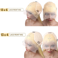 Thumbnail for 30 Inch Straight Blonde 613 Hd Transparent Human Hair Wigs