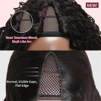 Thumbnail for Yaki Straight V Part Wig Human Hair Elastic DrawString Straight