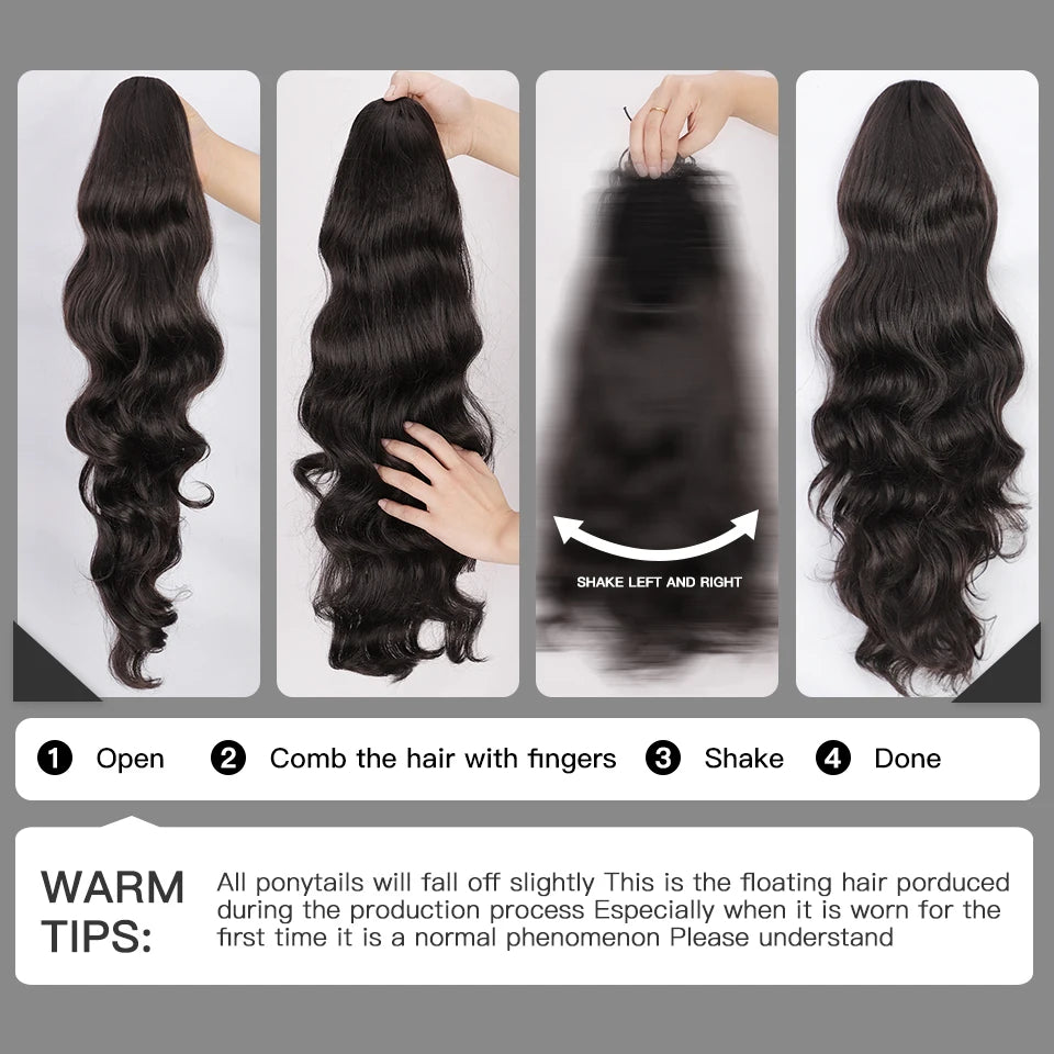 Ponytail Extensions: Body Wave