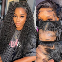 Thumbnail for Deep Water Wave Bundles With Closure Frontal 100% Unprocessed Raw Human Hair Full And Thick 3 Bundles With 13x4 HD Lace Frontal