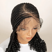Thumbnail for Synthetic Cornrow Braided Wigs for Women 14 Inch Full Lace Braids Wig Short