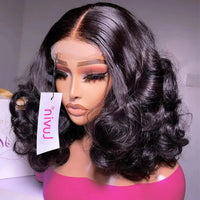 Thumbnail for 5x5 Glueless Wig Human Hair Water Wavy Transparent Lace Closure Wig