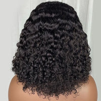 Thumbnail for Wear And Go Bob Wigs Human Hair 180% Water Wave Glueless  Pre Cut