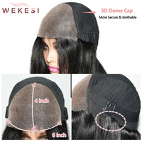Thumbnail for Glueless Wig Human Hair Ready To Wear Water Wave Human Hair Wigs 6x4 Transparent Lace Wigs 100% Brazilian Raw