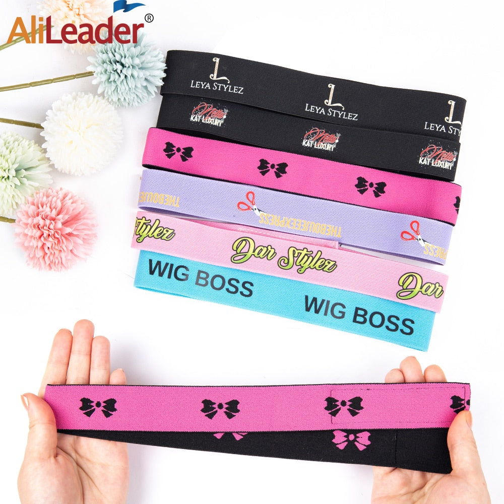 1Pc Hair Elastic Band For Wigs With Magic Tape Headband Edge