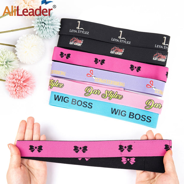 1Pc Hair Elastic Band For Wigs With Magic Tape Headband Edge