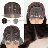 Thumbnail for Kinky Straight Synthetic Lace Front Lace Wigs Pre Plucked with Baby Hair