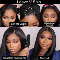 Thumbnail for 180% Cheap U Part Wig Body Wave Human Hair Wigs-  Brazilian Hair