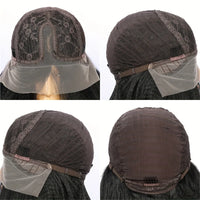 Thumbnail for Soft 26Long Ombre Blonde Brown Kinky Curly 180Density Lace Front Wig SyntheticHeat Resistant Preplucked