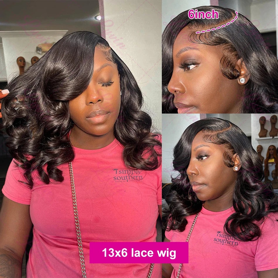 5x5 Glueless Wig Human Hair Water Wavy Transparent Lace Closure Wig