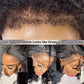 4C Kinky Edges Hairline Curly Baby Hair  Kinky Straight Lace Front Wig
