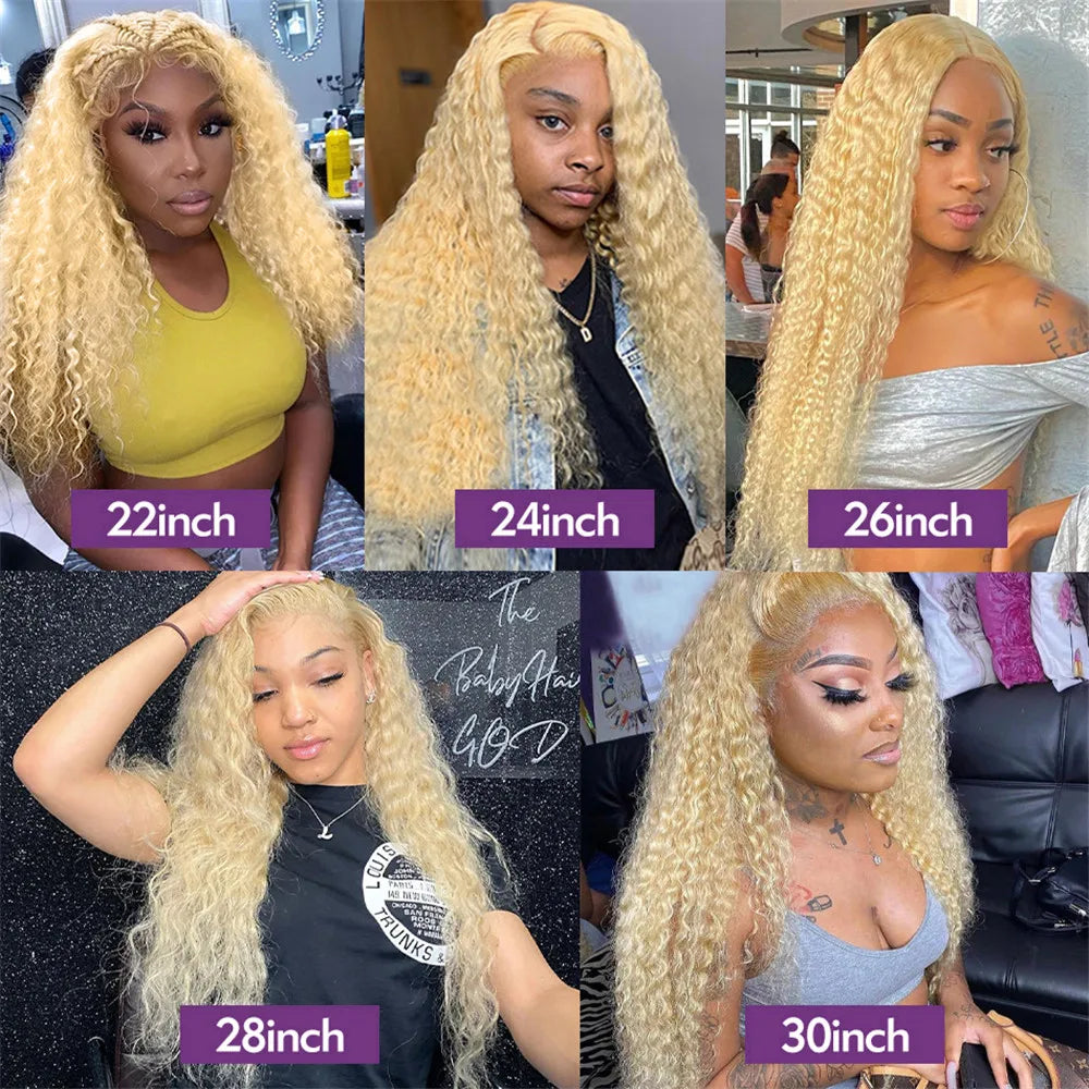 613 Deep Wave Frontal Wig Water Wave Lace Front Wig