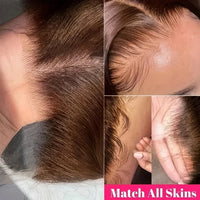 Thumbnail for 13x6 Chocolate Brown Body Wave Lace Front Wig 100% Human Hair Pre Plucked Colored Human Hair Wig – HD Lace Human Hair Wig UAE, UK & USA | Michelle's Glam Wigs