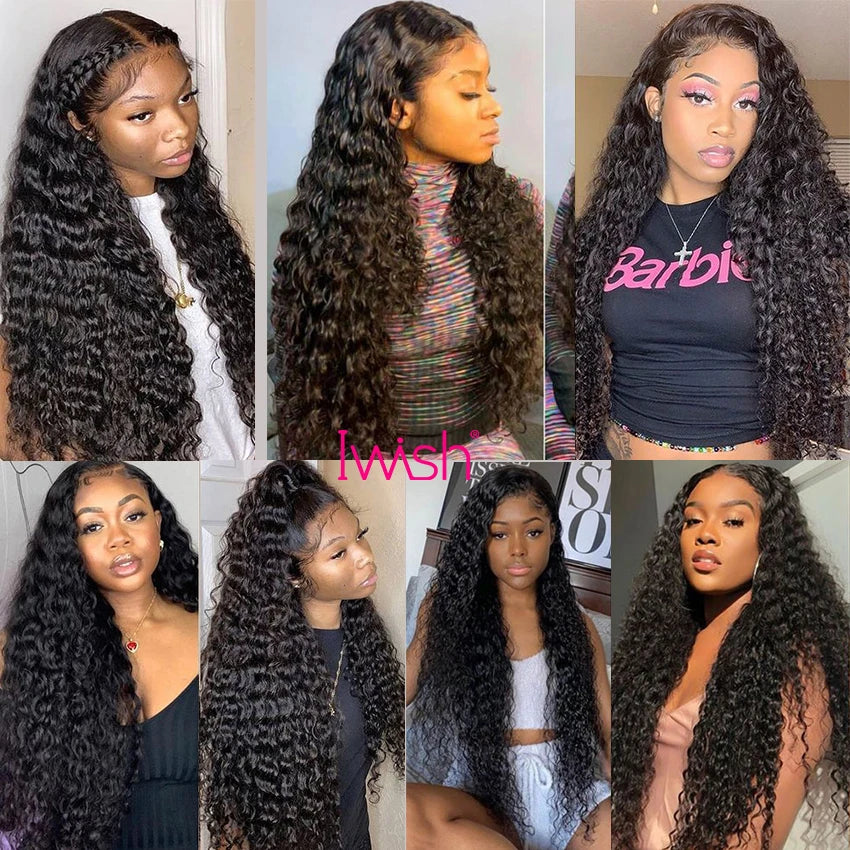 HD Transparent Lace Frontal Closure Curly  Swiss Lace Closure Human Hair