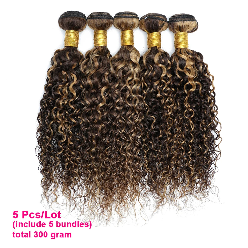 Jerry Culy P4/27 Human Hair Bundles 60Gram Highlight Inch Peruvian Hair Extensions