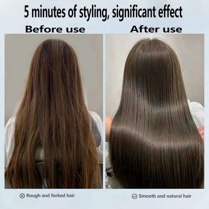 2 IN 1 Professional Hair Straightener & Hair Dryer Heat-Up Hair Flat Iron Negative Ion Iron Long-Lasting Styling Tool