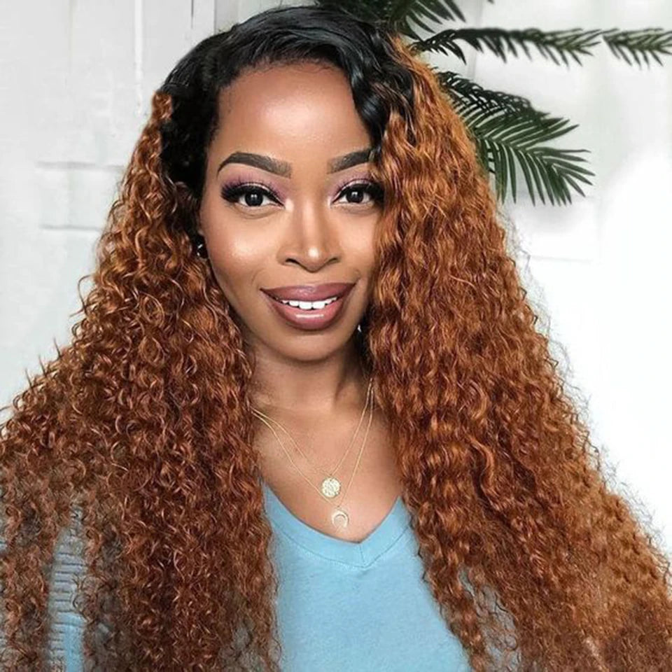 Pre-Plucked 613 Blonde Curly Lace Front Human Hair Wigs