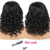 Thumbnail for 100% Raw Vietnamese Hair Bouncy Loose Wave Pre Cut Glueless 100% Human Hair Wigs